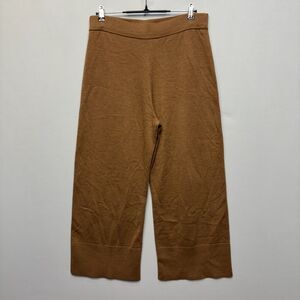 Pendleton Women Pull On Wide Leg Knit Pants Size Large Merino Wool Blend D087 30